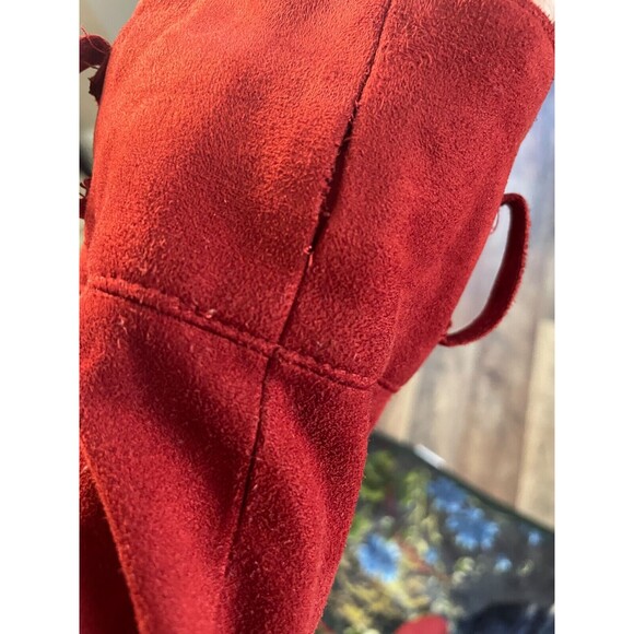 Zara Trf Women's Small/M Full Length Coat Fall Orange Color Long Sleeves Pockets - Picture 8 of 8